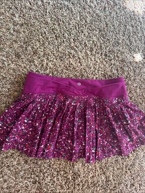 lululemon athletica Magenta Mosaic Print Athletic Mini Skirt